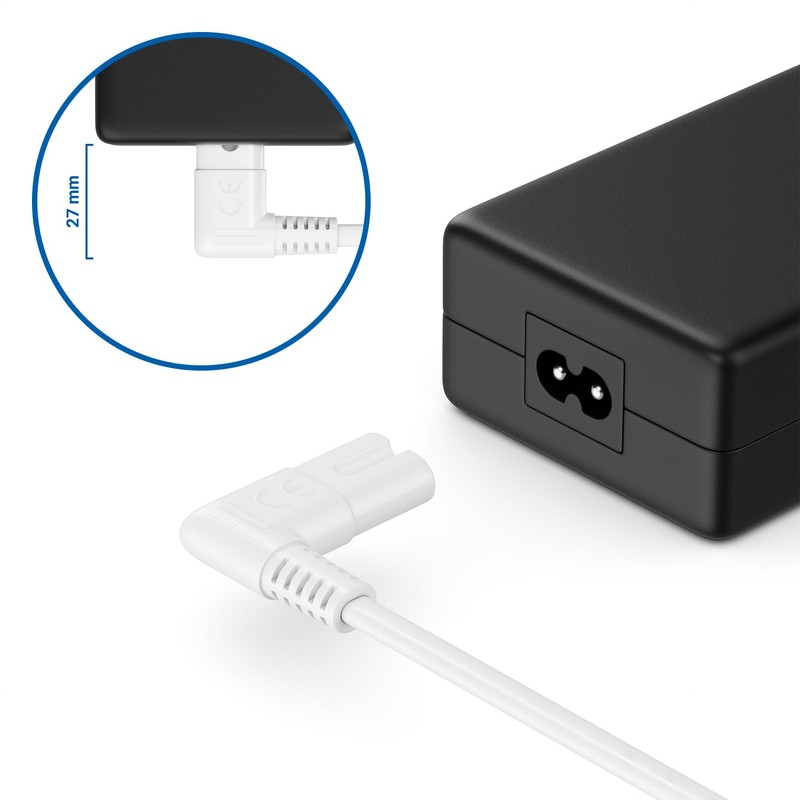 deleyCON 2 m Power Cable with Flat Angled Euro Plug