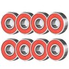 16PCS 608RS Red Skate and Skateboard Metal Wheel Bearings –