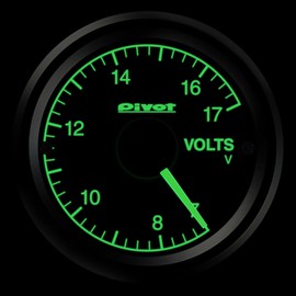 Pivot GT GAUGE-52 Voltmeter Green Lighting GSV-5G
