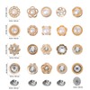 VILLCASE Women Shirt Brooch Pins, 40 Pieces No Sew Button