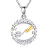 POPLYKE Mothers Day Gifts Mom Necklace from Daughter Son Sterling