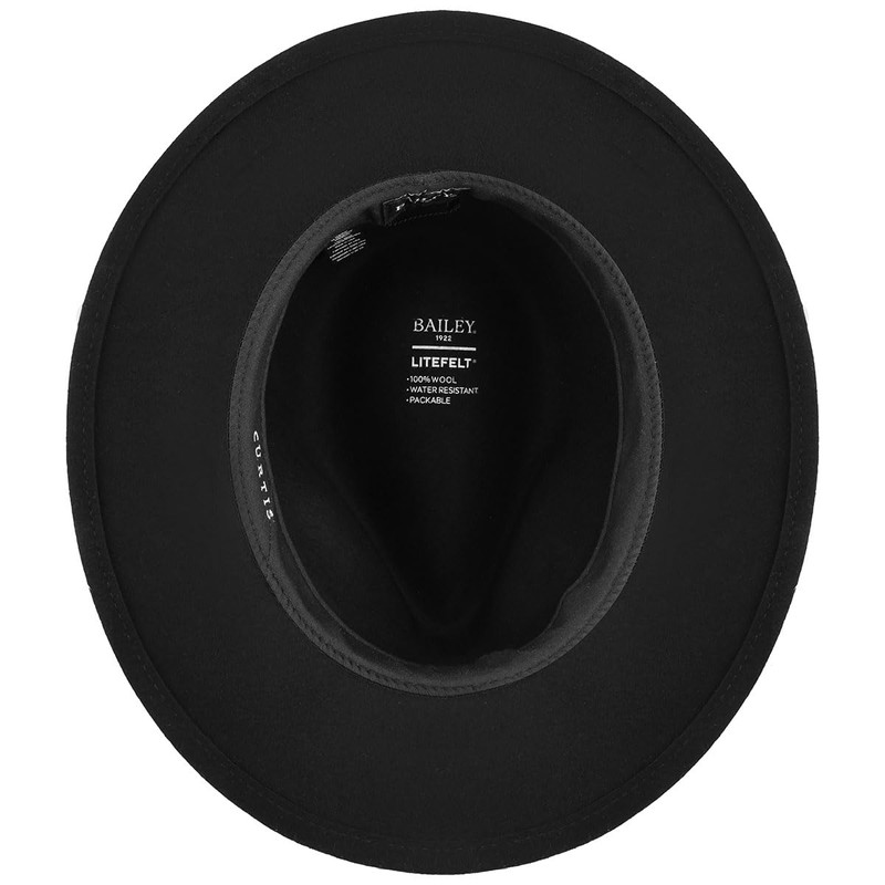 Bailey Curtis Litefelt® Fedora - Black/XXL