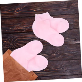 FOMIYES 1pair Moisturizing Socks for Feet Care Exfoliating Foot Treatment Sock for Dry Skin Unisex Soft Pink Moisturizing Stocking for Cracked Heels