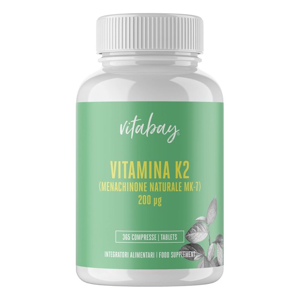 Vitamin K2 200 μg - All Trans Form (100%) - High Dose MK-7 (Menaquinon-7) - Made in Germany