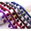 20 Yard Mini Pom Pom Bobble Plain Trim 10mm Bobbles