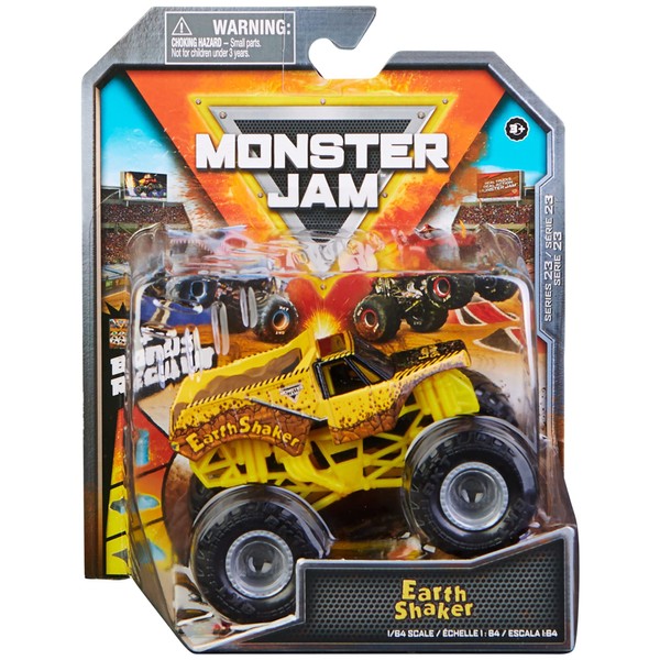 Monster Jam 2022 Spin Master 1:64 Diecast Truck with Bonus Accessory: Arena Favorites Earth Shaker
