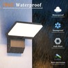 Coinmit 2 Pack Modern Outdoor Wall Light 3000K 24W Porch