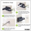 TERF® Push to Open Door Catch White Single Magnetic Pressure