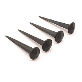 Infinity Decor Hand Forged Handmade Traditional Old Antique Rustic Rose Spike Vintage Victorian Head Wrought Black Iron Nail Wood Crafts Door Furniture Decorative Studs pins Nails (25 mm)