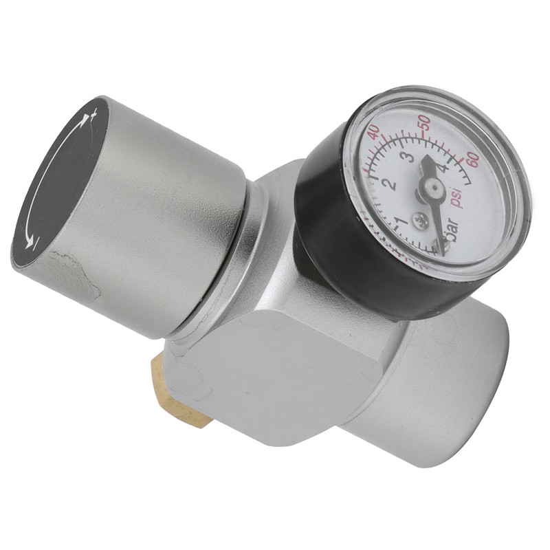 Mini CO2 Gas Regulator with CutOff Switch MFL3/8in to TR21x4