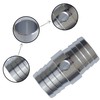 1-1/4" Radiator Hose Barb Coupler with 1/8" NPT Steam Port