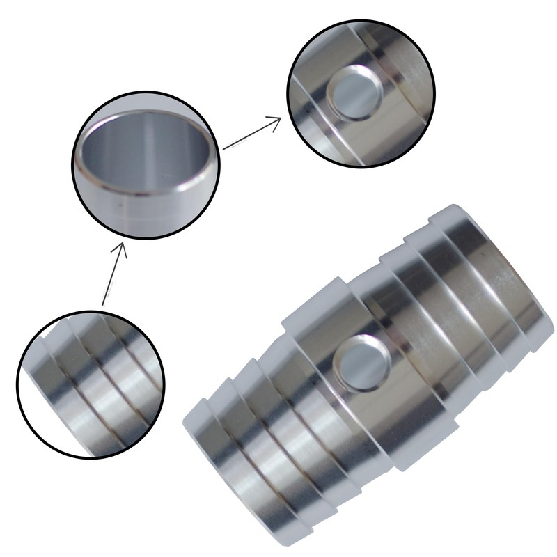 1-1/4" Radiator Hose Barb Coupler with 1/8" NPT Steam Port