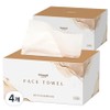 Exploration Disposable Cotton Face Towel, 100 Sheets, 4 Pieces / 탐사 일회용 순면 페이스타올, 100매입, 4개
