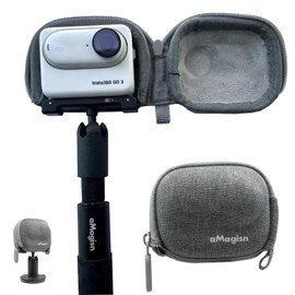 TOMGDRACO Insta360 GO 3 Compatible Insta360 GO 3S Storage Case Mini Storage Case Protective Case Open Mouth Design for Easy Charging and Selfie Stick Installation Durable Drop Resistant Shockproof