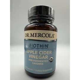 Dr. Mercola Biothin® Organic Apple Cider Vinegar and Fermented Cayenne 30 Tablet