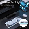 KEMOVE K98SE Mechanical Gaming Keyboard, 98 Keys LED Backlit Programmable,