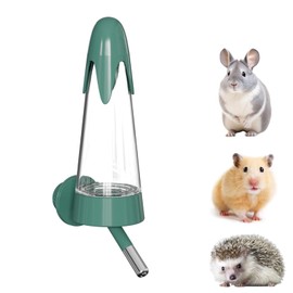 1 Pcs Hamster Water Bottle Creative Snowy Mountain Shape Small Animal Water Bottle for Pet Hamster Accessories(Green, Without Stand)