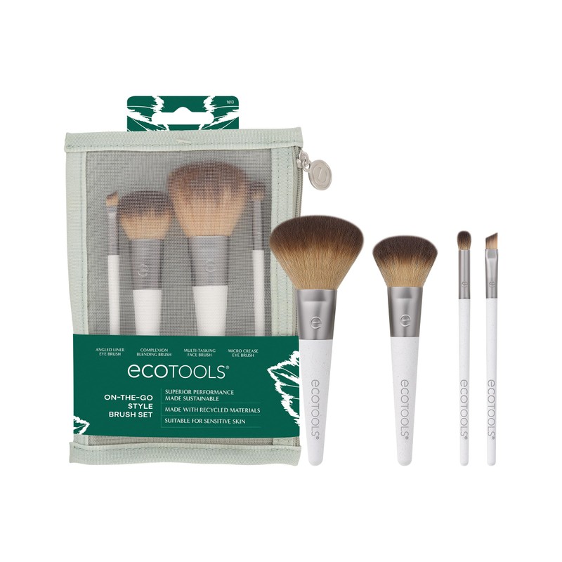 EcoTools, On the Go Style Kit, Set de Brochas para