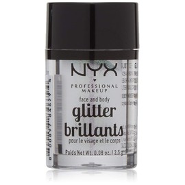 NYX Professional Makeup, Glitter para rostro y cuerpo, Tono Ice, 2.5g
