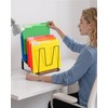 HULISEN Inclined Desk File Organizer, 5-Section Desktop File Folder Holder
