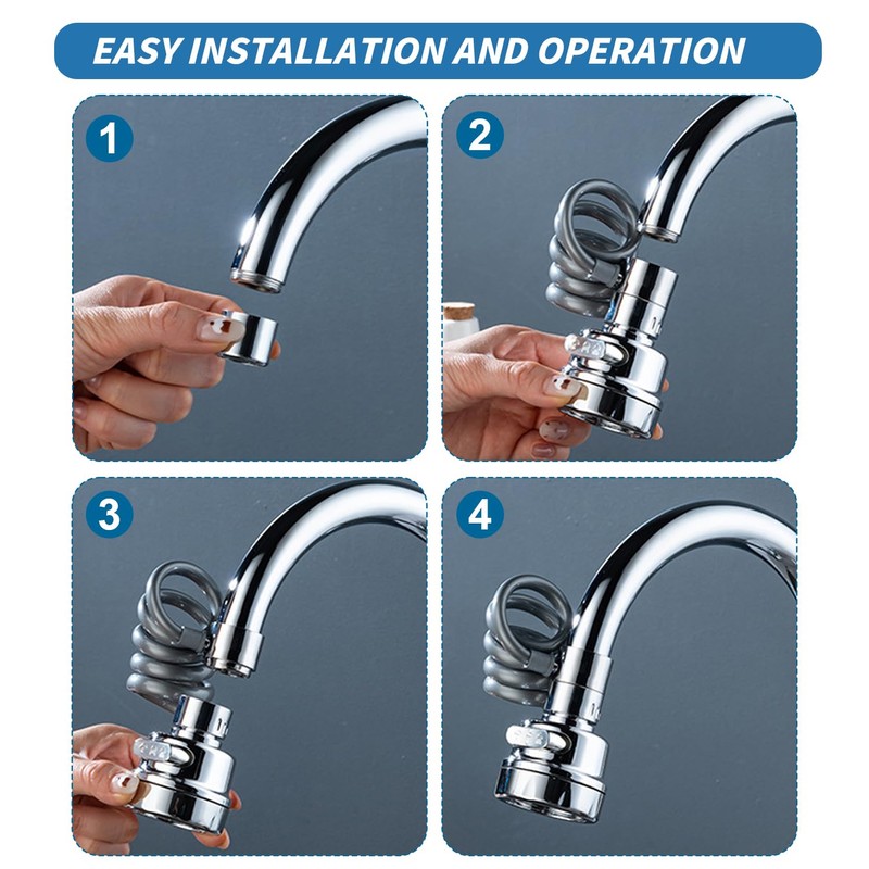 Tap Attachment Tap Extension Multifunctional Extension Tap with 3 Jet