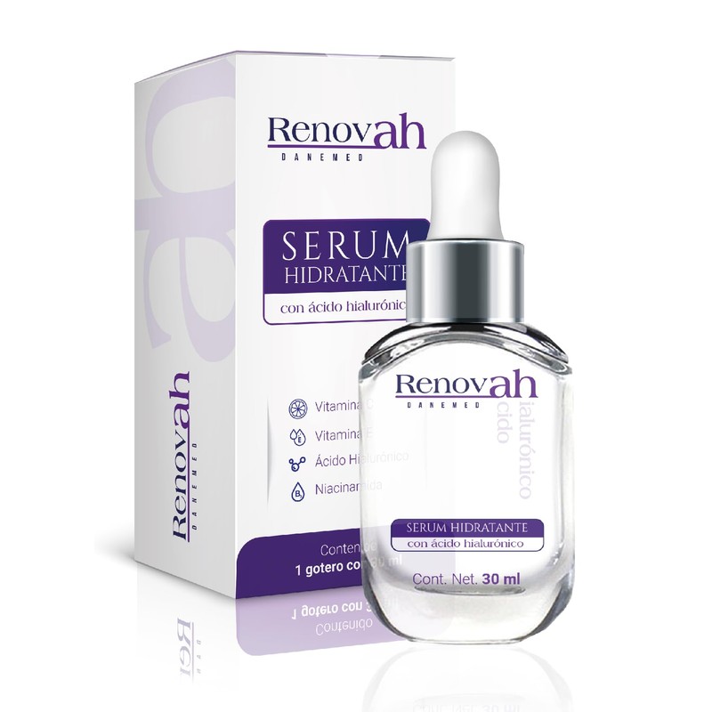 Sérum Hidratante con Hialurónico, Niacinamida, Vit-C, Vit-E