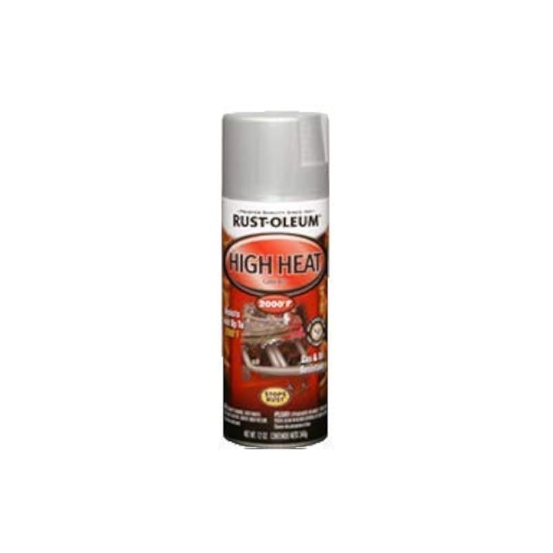 Rust-Oleum 248904 Automotive High Heat Spray Paint, Flat, Aluminum, 12