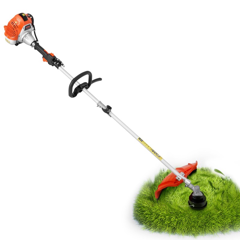 VEVOR String Trimmer, 25.2CC 2-Stroke, Gas Powered Weed Wacker, 16.9"