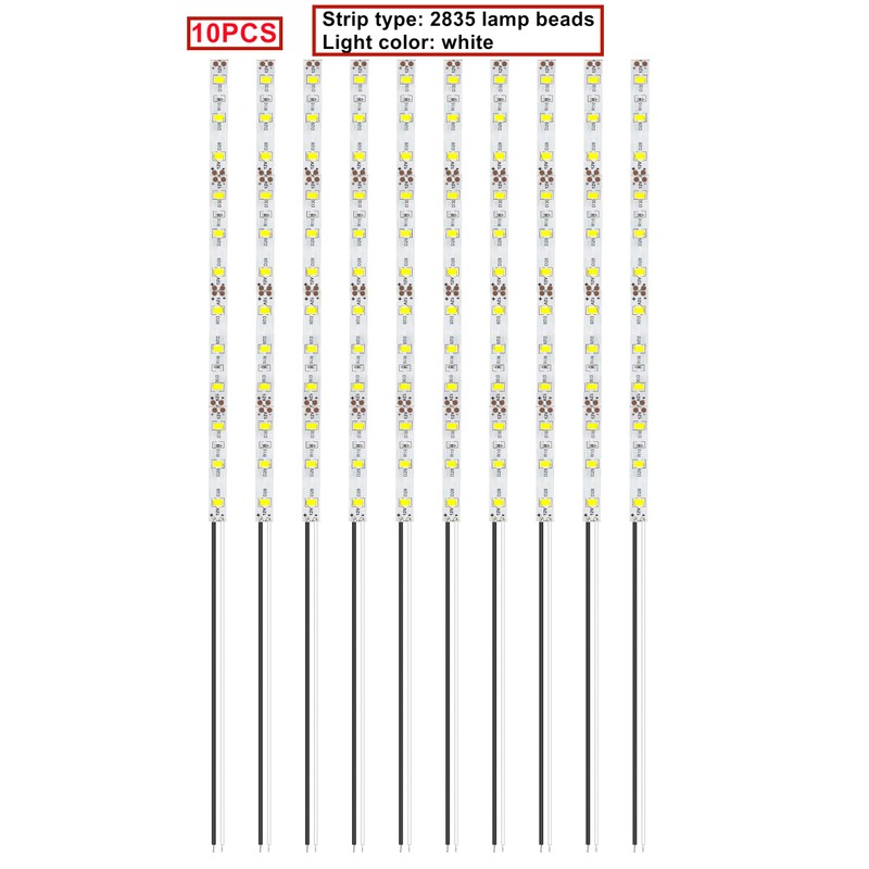 HUAZIZ Pack of 10 200 mm Pre-Wired Strips, 2835 SMD