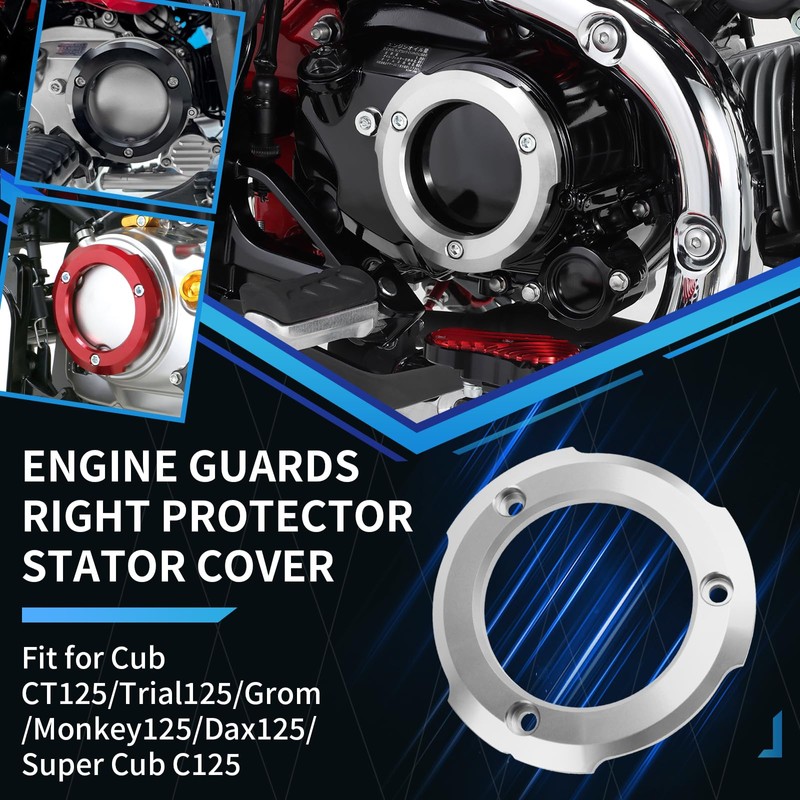 GFARDMOTO Motorcycle Right Engine Guard Slider Ring Engine Stator Guard