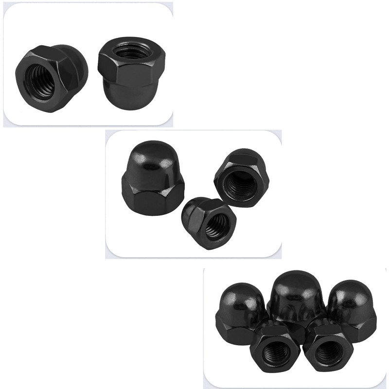 SCXCLY 25pcs Acorn Cap Nuts, M6 Thread Dia Acorn Cap