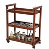 DJAR Art Cart Organizer, Beech Wood Storage Cart for Studio,