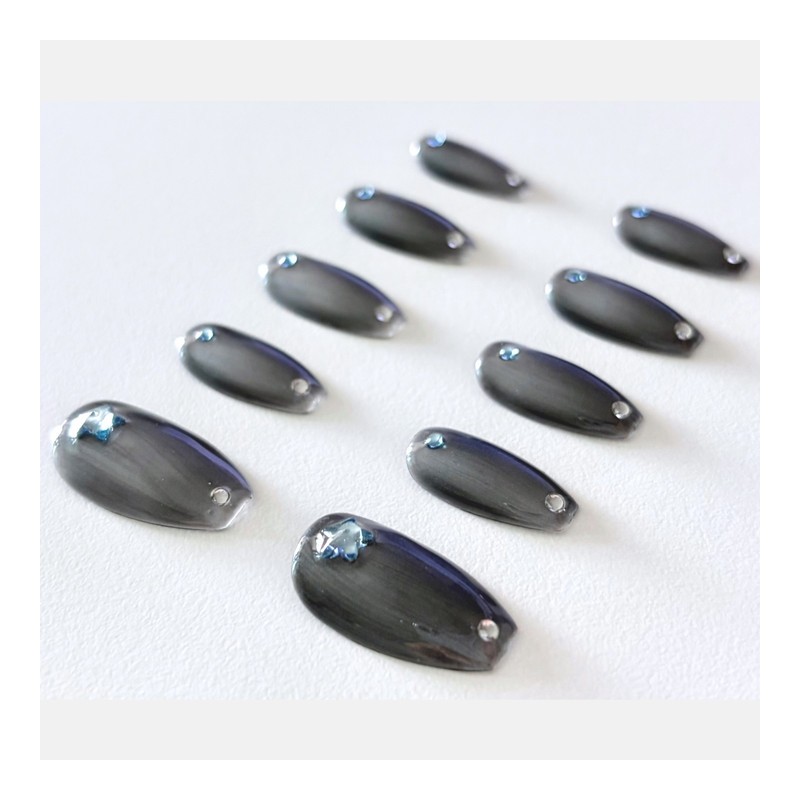 [Static] Handmade nail tips - Oval / [정적 Static] 수제네일팁