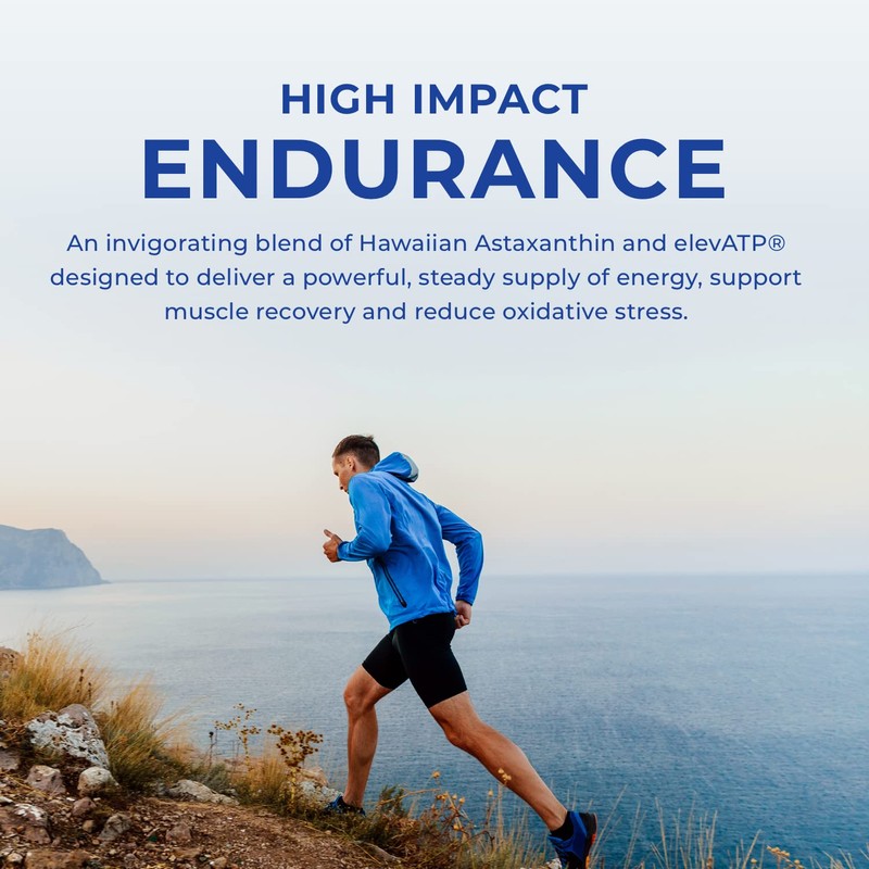 POWERLIFE High Impact Endurance Astaxanthin and ElevATP Athletic Performance Support