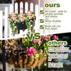 Udewo 3PCS 12 Inch Half Round Planter Liners Fabric Plant