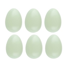 Ideen mit Herz Plastic eggs with hole, 6 cm high, diameter 4.5 cm, pastel colours, pack of 6 (green)