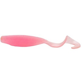 Z-Man Streak Z Curly Tail, 4", Pink Glow