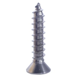#8 x 7/8" Flat Head Sheet Metal Screws, Phillips Drive, Stainless Steel 18-8, Full Thread, Bright Finish, Self-Tapping, Quantity 100 by Fastenere