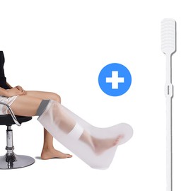 GoodnWill 굿앤윌 깁스 방수커버 다리 소+깁스긁개 세트 통깁스 기브스 샤워 Goodnwill Waterproof Cast Cover Leg S+Scratcher Set for Shower