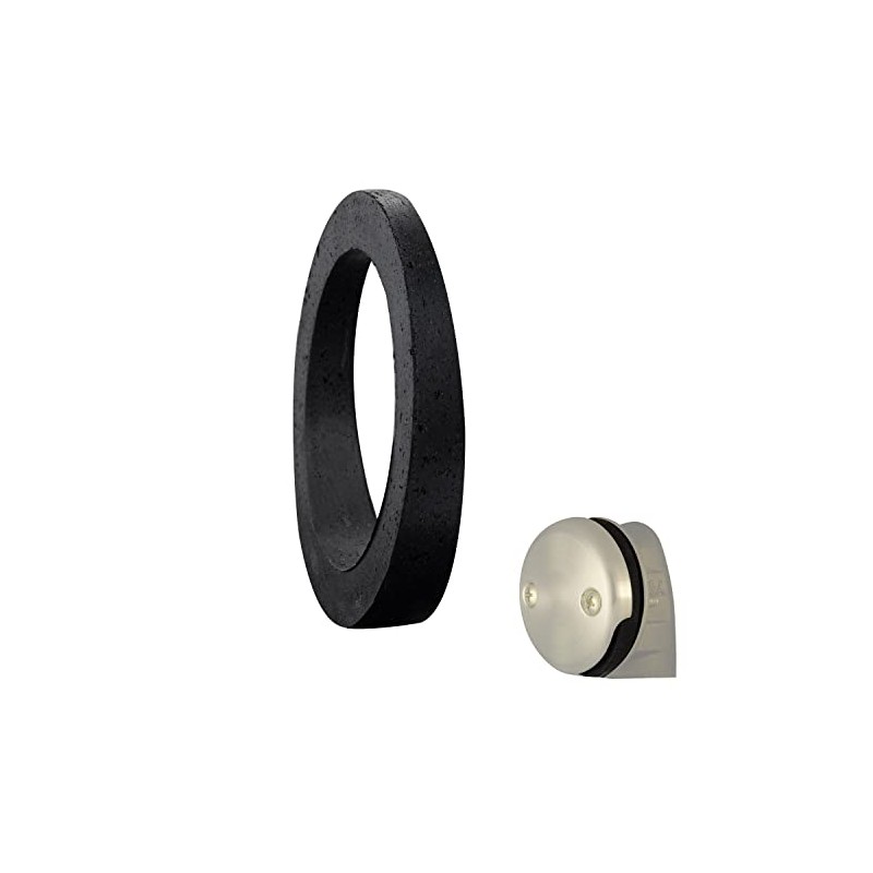 Bathtub Sponge Gasket Replacement for Overflow Plate, Rubber, Black