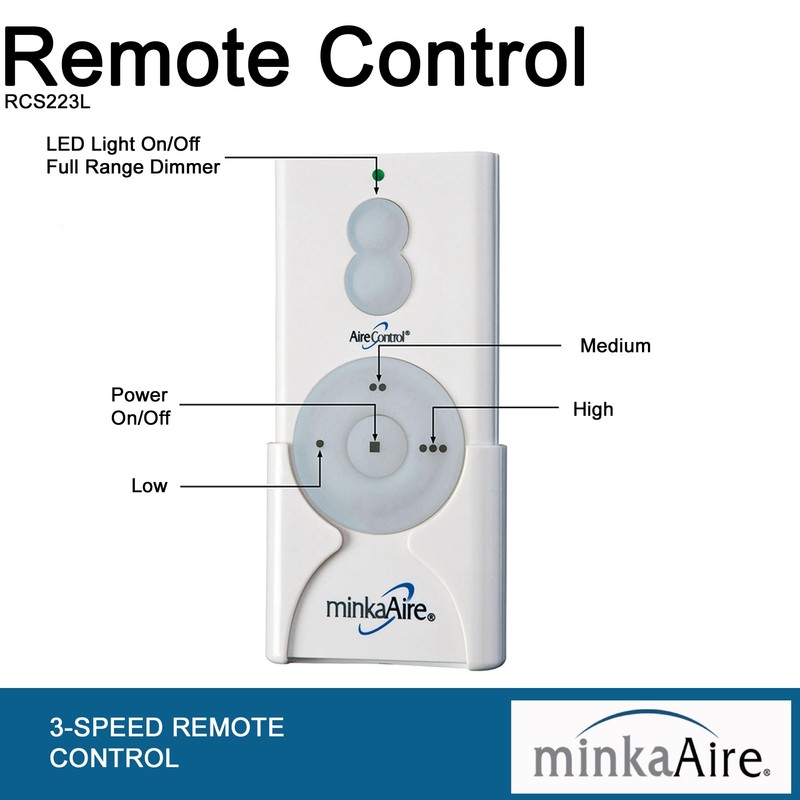 Minka-Aire Hand Held Remote Control and Receiver For LED Ceiling