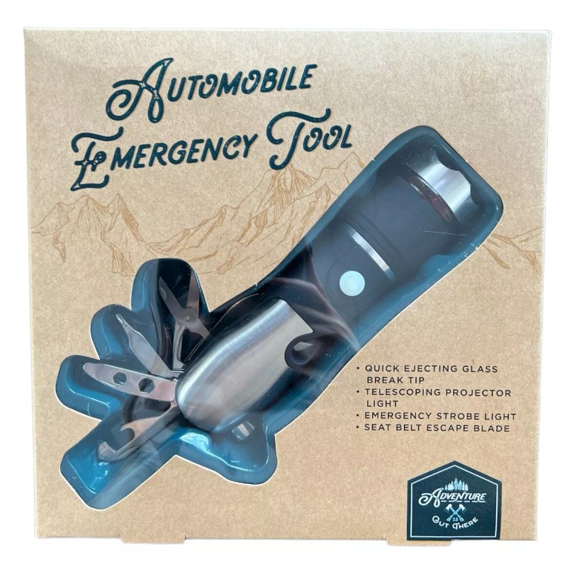Adventure is Out There Automobile Car Emergency LED Flashlight Multi-Tool