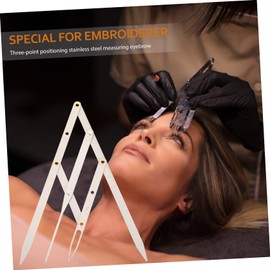 TOVINANNA Pcs Three-point Eyebrow Measuring Ruler Precision Eyebrow Drawing Tool Material Easy to Use Adjustable Size