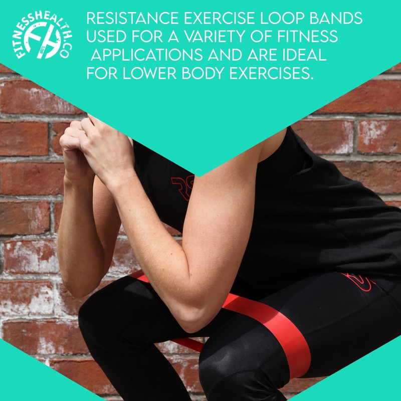 Fitness Health Resistance Bands 5 Band Loops Set