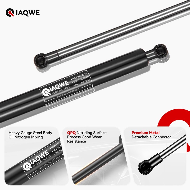 IAQWE 17 Inch 120Lb/534N Gas Struts Leer are Snugtop Camper