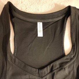 Athleta NWT Athleta Shanti LACE Crop Tank Top Size 1X BLACK RETAIL $55.00