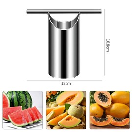 Watermelon Corer Apple Corer Stainless Steel Fruit Corer Apple Puller Punch Puller Fruit Corer Full Veggie Pineapple Cutter Kitchen Tool (Style1)