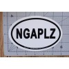 NGAPLZ(Negro Please) / NOS 4x6 Oval Vinyl Sticker /Decal