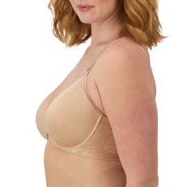 Bali Women's Comfort Revolution Front-Close Shaping Underwire Bra, Nude,42D