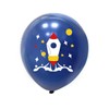 Space Theme Party Balloons, 30 cm Latex, Pack of 12,